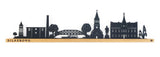 Silkeborg Skyline i eg og stål designet af BB Designmind.