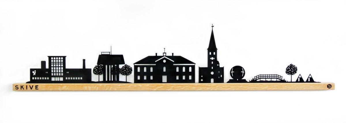 Skive Skyline i eg og stål designet af BB Designmind.