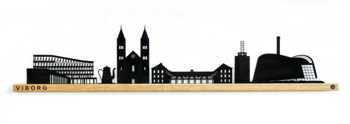 Viborg Skyline i eg og stål designet af BB Designmind.