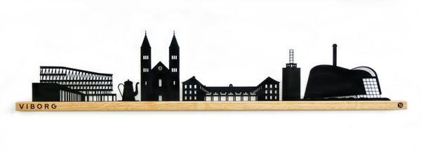 Viborg Skyline i eg og stål designet af BB Designmind.